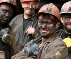 Украинские шахтеры сидят на голодном пайке
